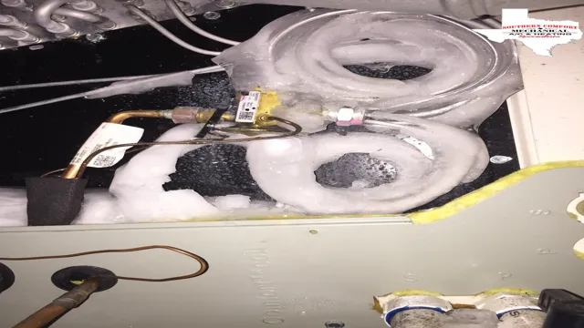 ac unit outside pipe frozen