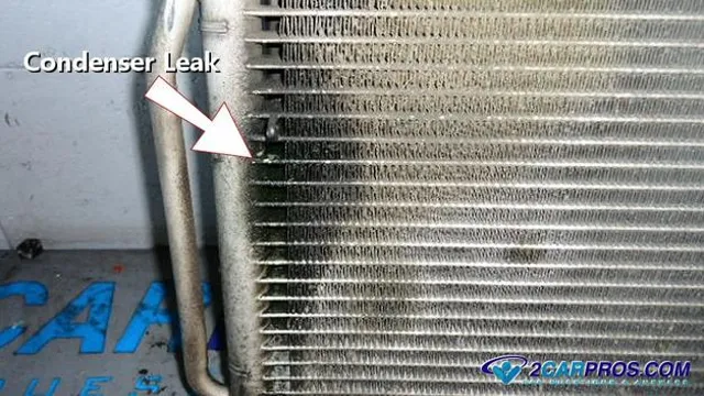 hole in air conditioner condenser