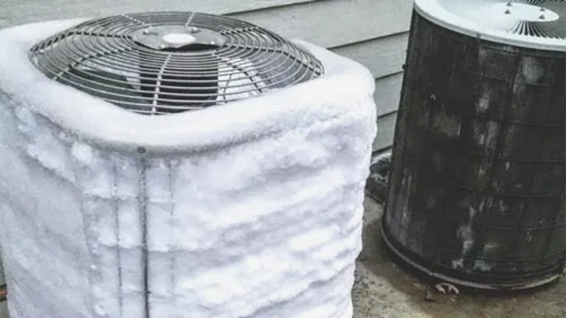 what causes ac unit pipes to freeze