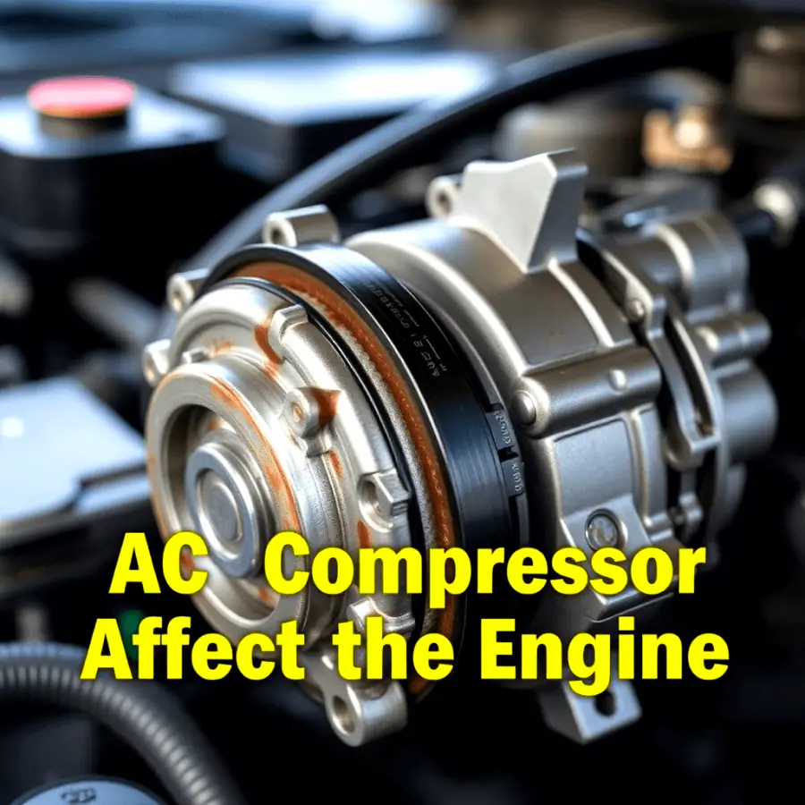 will a bad ac compressor affect the engine