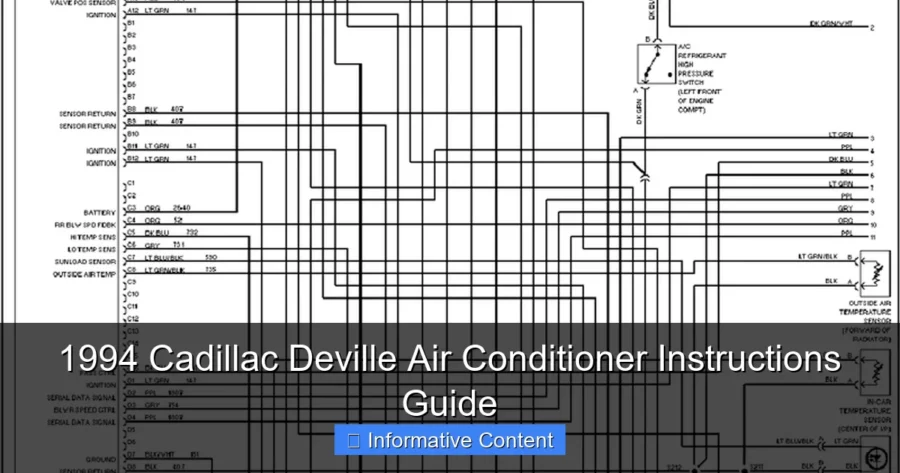 1994 Cadillac Deville Air Conditioner Instructions Guide