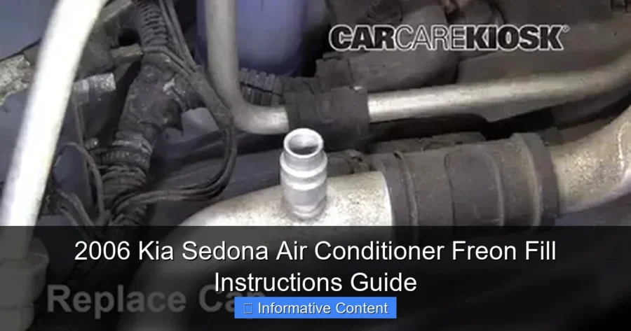 2006 Kia Sedona Air Conditioner Freon Fill Instructions Guide