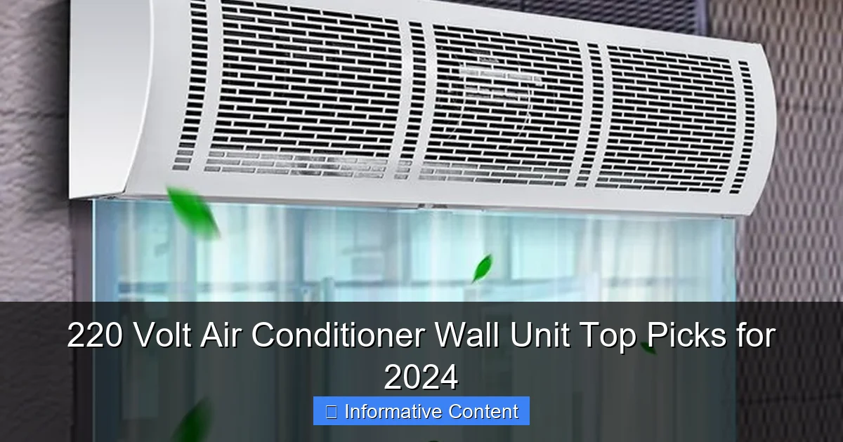 220 Volt Air Conditioner Wall Unit Top Picks for 2024