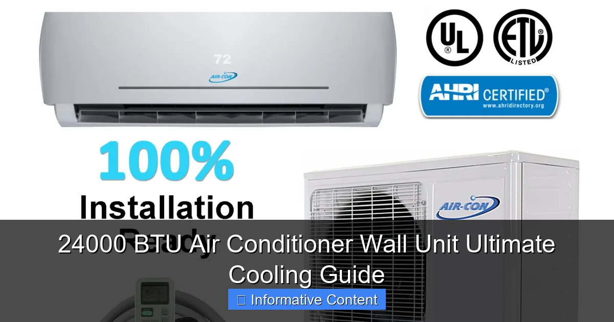 24000 BTU Air Conditioner Wall Unit Ultimate Cooling Guide