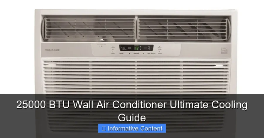 25000 BTU Wall Air Conditioner Ultimate Cooling Guide