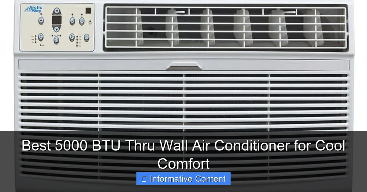Best 5000 BTU Thru Wall Air Conditioner for Cool Comfort
