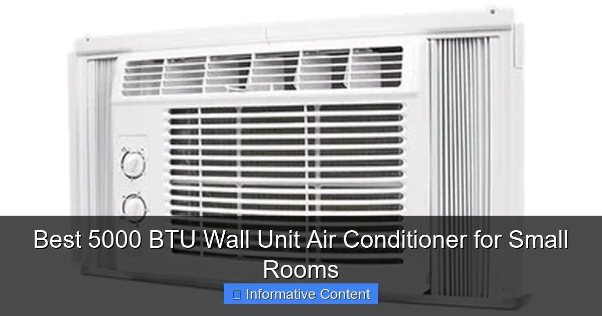 Best 5000 BTU Wall Unit Air Conditioner for Small Rooms