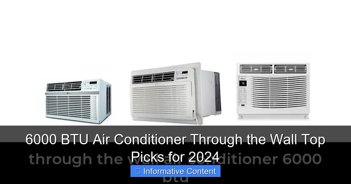 6000 BTU Air Conditioner Through the Wall Top Picks for 2024