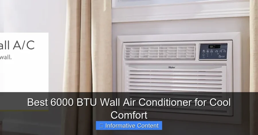 Best 6000 BTU Wall Air Conditioner for Cool Comfort