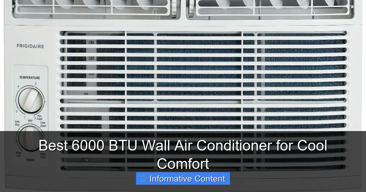 Best 6000 BTU Wall Air Conditioner for Cool Comfort