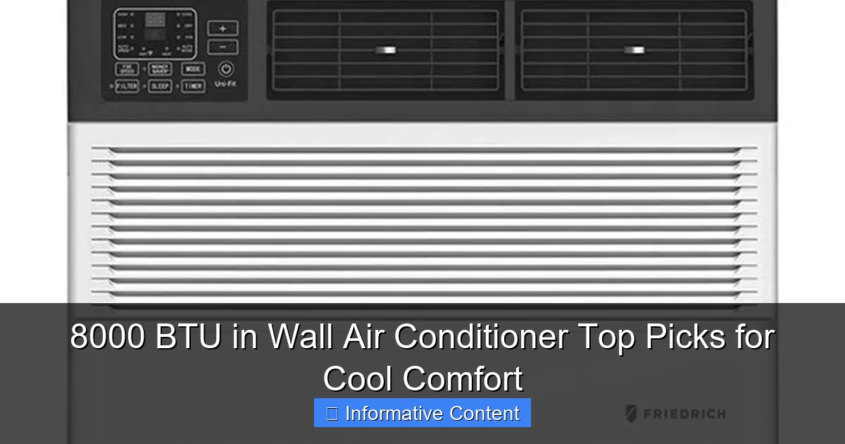 8000 BTU in Wall Air Conditioner Top Picks for Cool Comfort