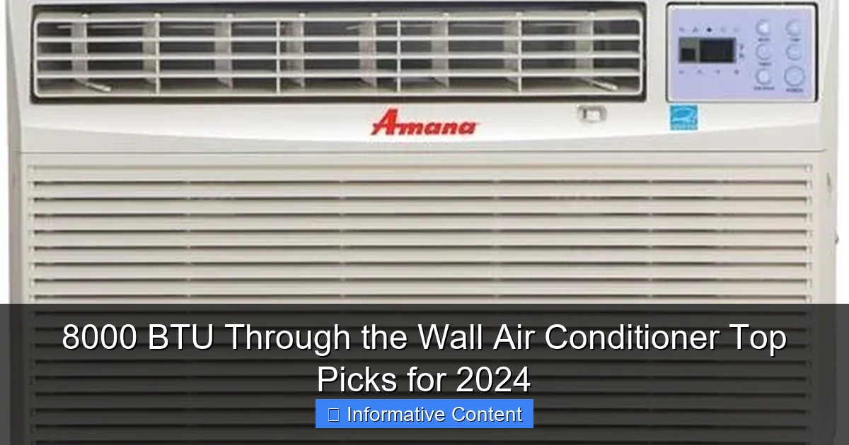 8000 BTU Through the Wall Air Conditioner Top Picks for 2024