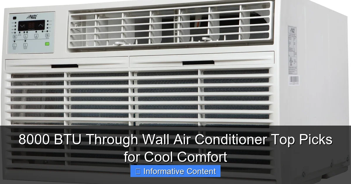 8000 BTU Through Wall Air Conditioner Top Picks for Cool Comfort