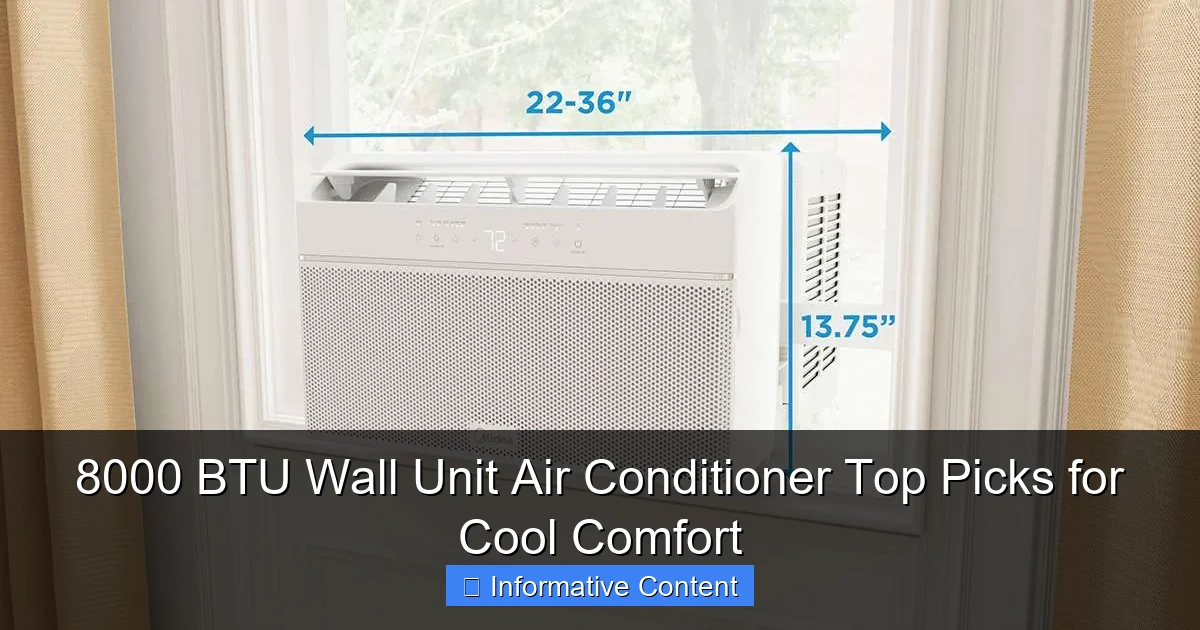 8000 BTU Wall Unit Air Conditioner Top Picks for Cool Comfort
