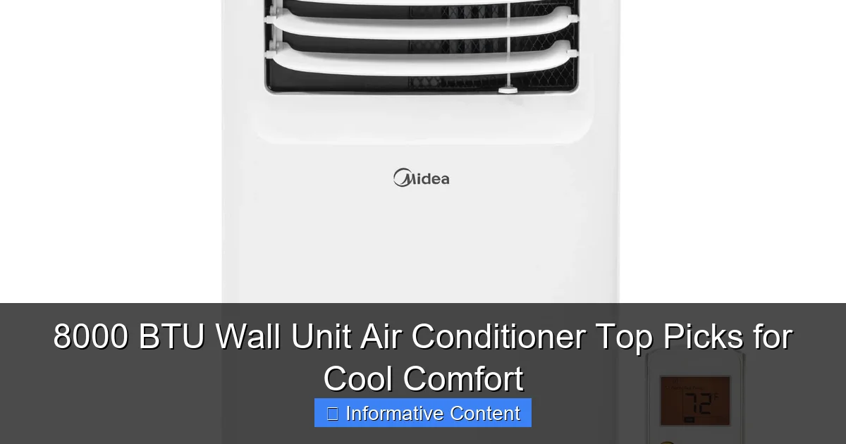 8000 BTU Wall Unit Air Conditioner Top Picks for Cool Comfort