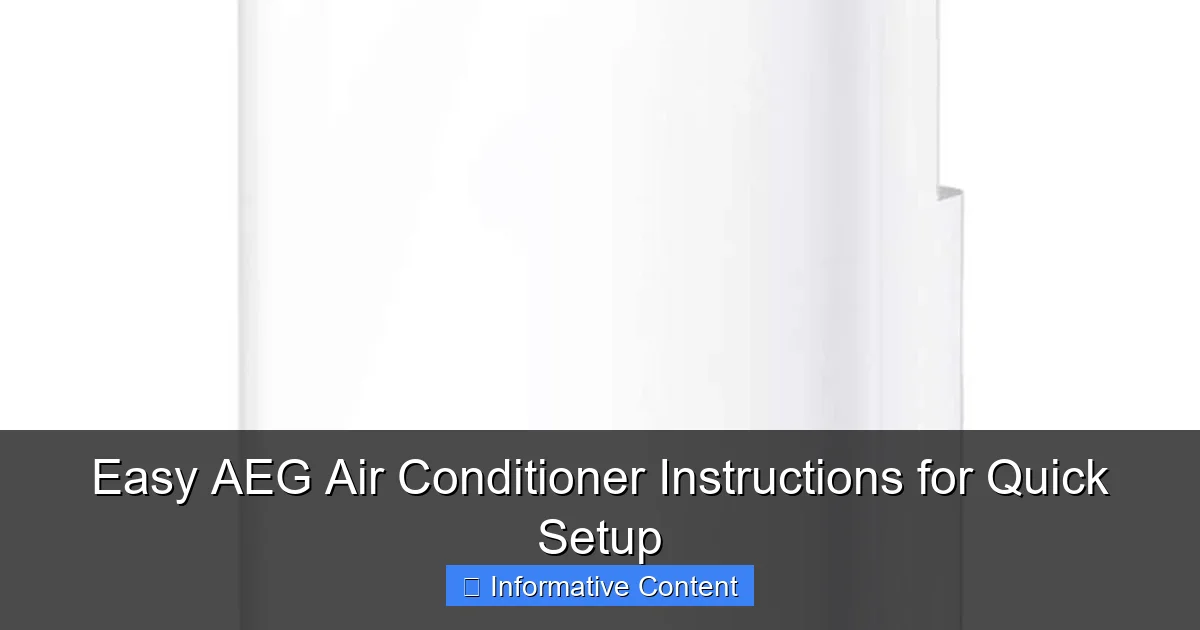 Easy AEG Air Conditioner Instructions for Quick Setup
