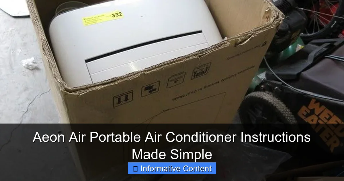 Aeon Air Portable Air Conditioner Instructions Made Simple