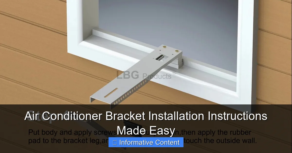 Air Conditioner Bracket Installation Instructions Made Easy