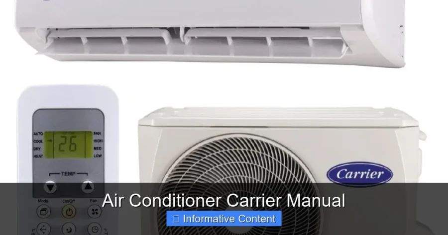 Air Conditioner Carrier Manual