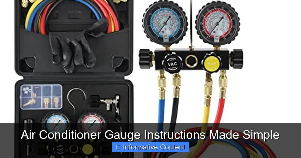 Air Conditioner Gauge Instructions Made Simple