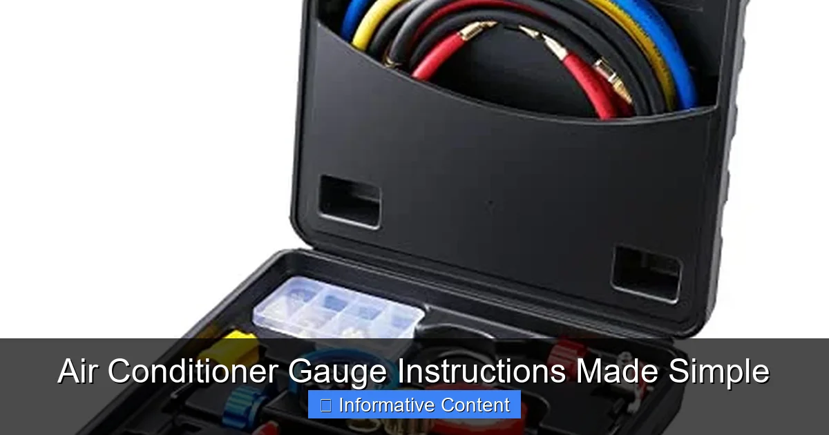 Air Conditioner Gauge Instructions Made Simple