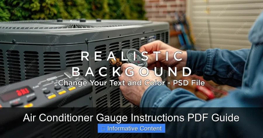 Air Conditioner Gauge Instructions PDF Guide