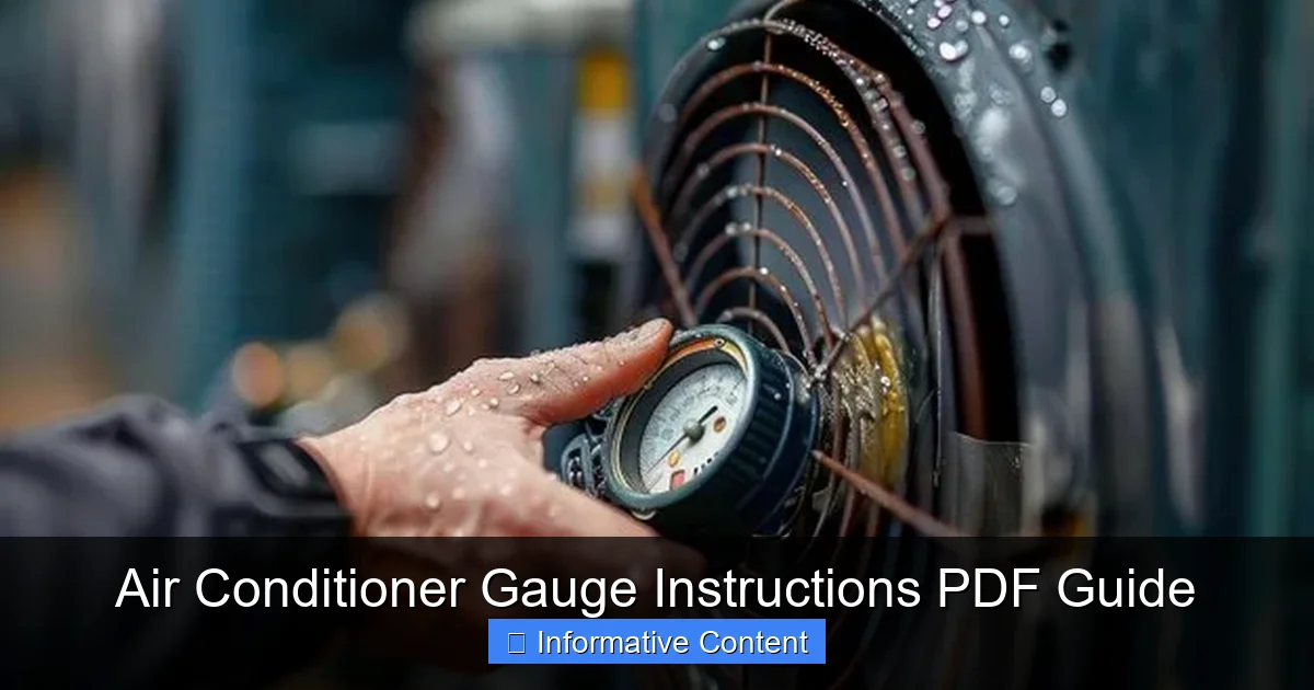 Air Conditioner Gauge Instructions PDF Guide
