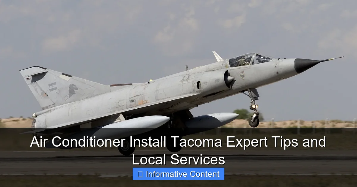 Air Conditioner Install Tacoma Expert Tips and Local Services