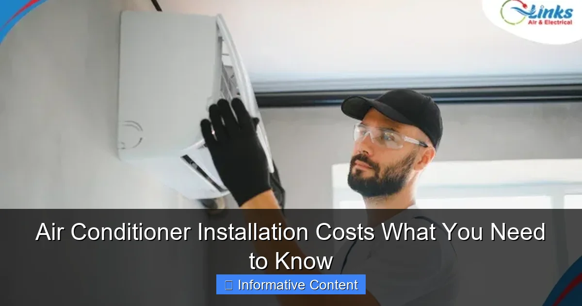 Air Conditioner Installation Costs What You Need to Know