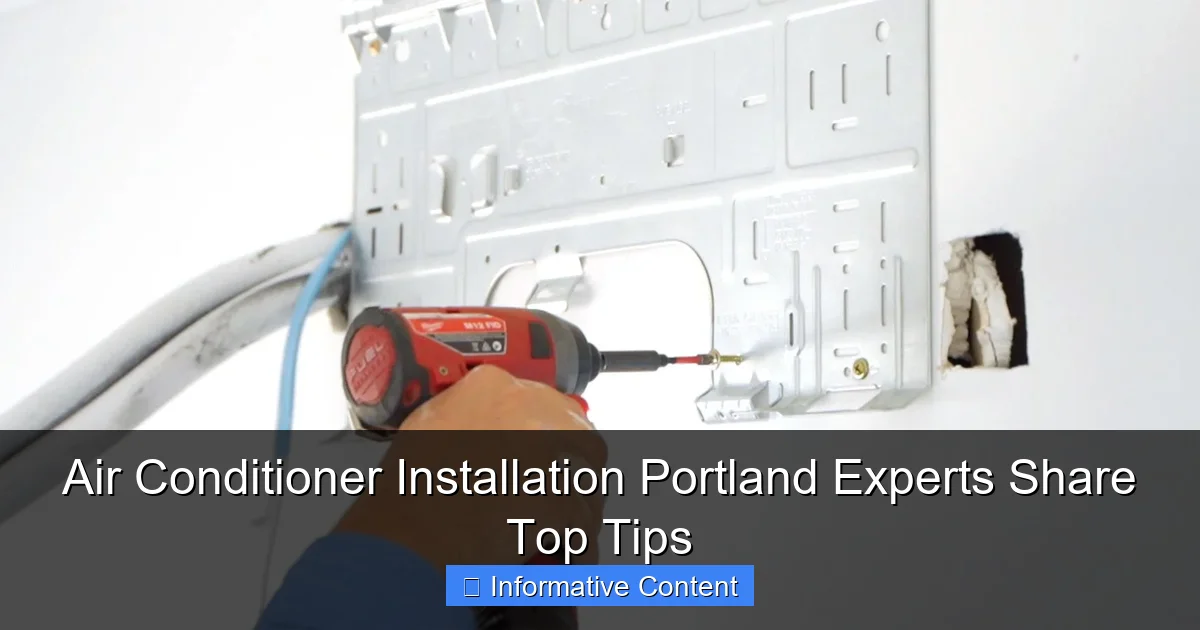Air Conditioner Installation Portland Experts Share Top Tips