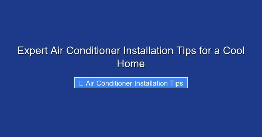 Expert Air Conditioner Installation Tips for a Cool Home