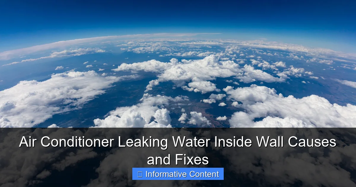 Air Conditioner Leaking Water Inside Wall Causes and Fixes