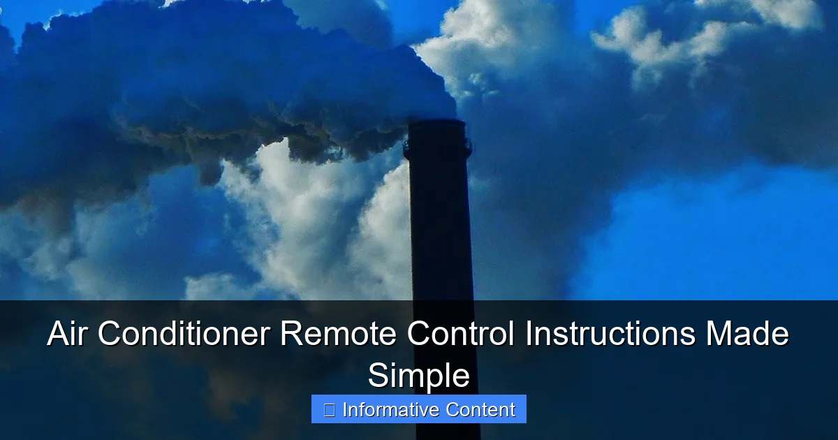 Air Conditioner Remote Control Instructions Made Simple