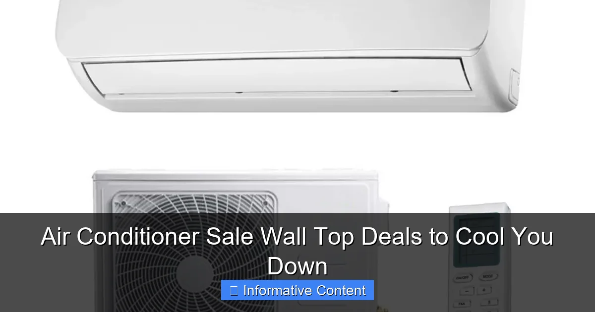 Air Conditioner Sale Wall Top Deals to Cool You Down