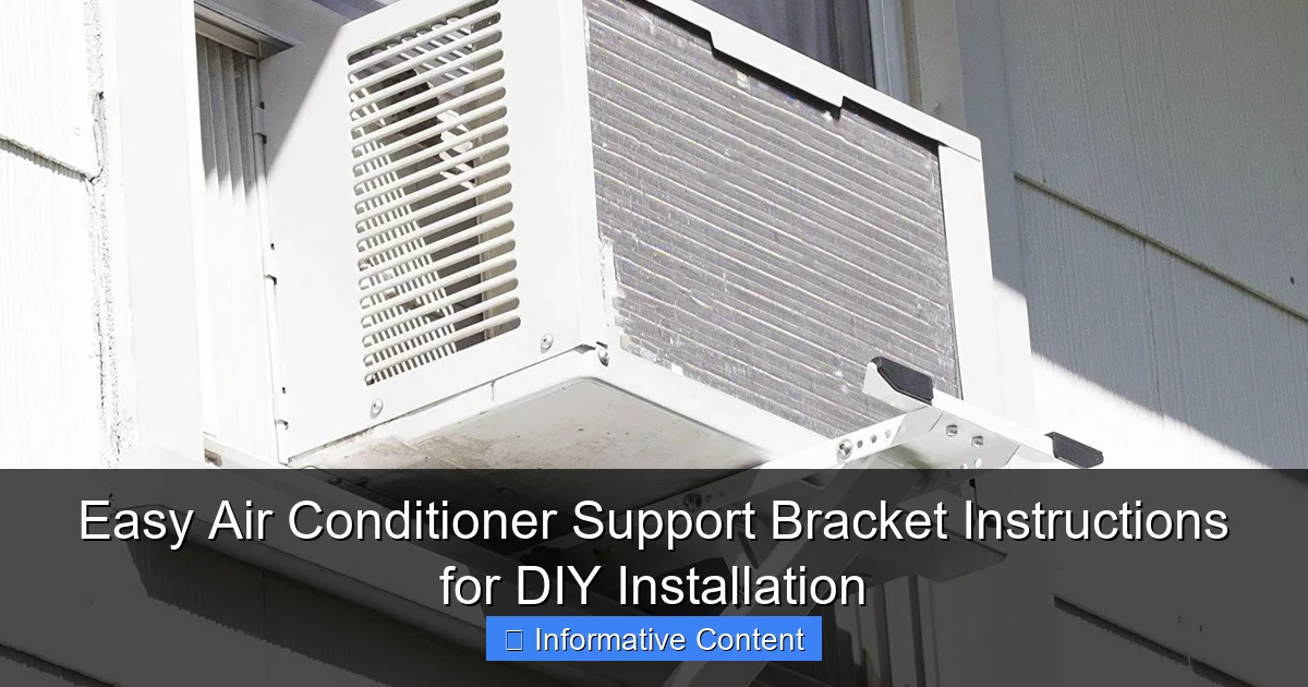 Easy Air Conditioner Support Bracket Instructions for DIY Installation