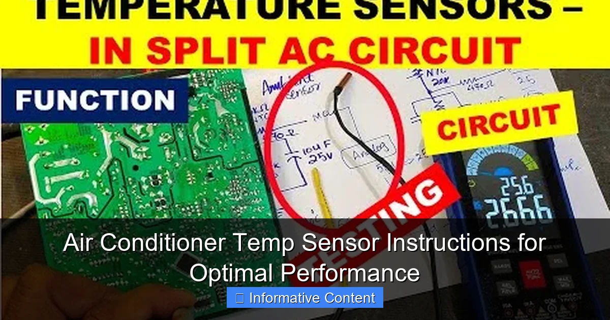 Air Conditioner Temp Sensor Instructions for Optimal Performance