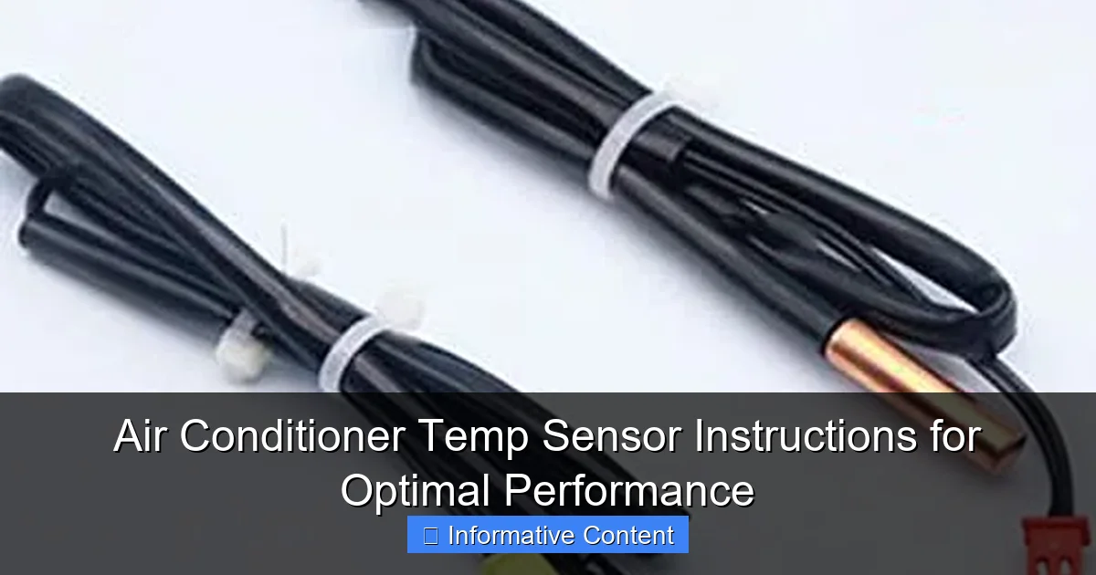 Air Conditioner Temp Sensor Instructions for Optimal Performance