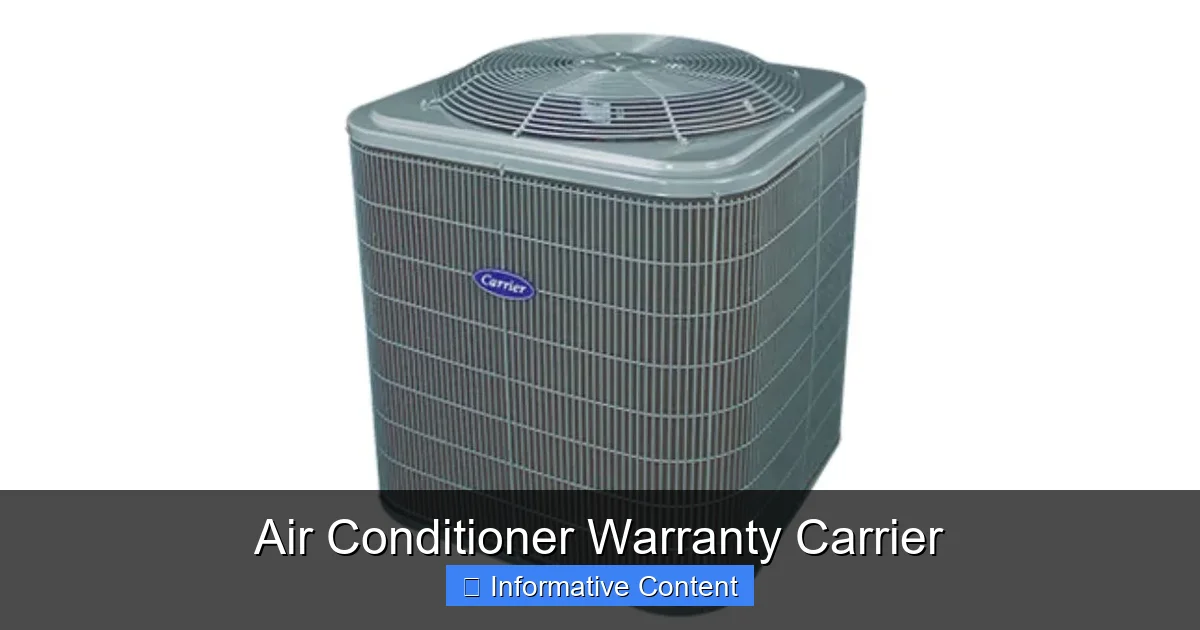 Air Conditioner Warranty Carrier
