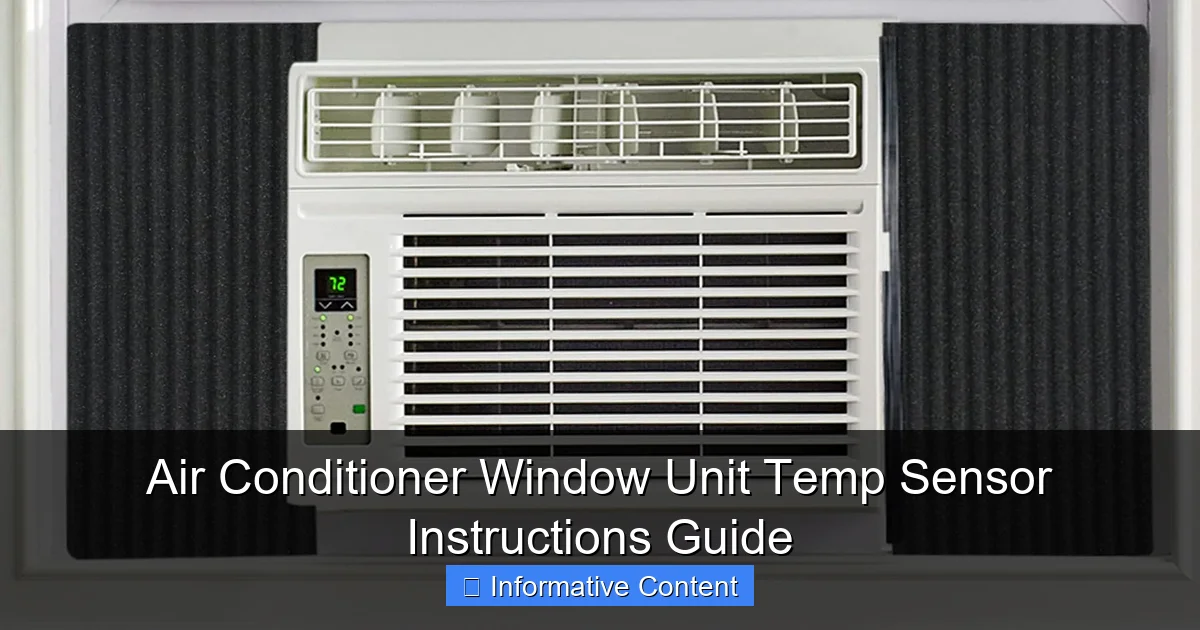 Air Conditioner Window Unit Temp Sensor Instructions Guide