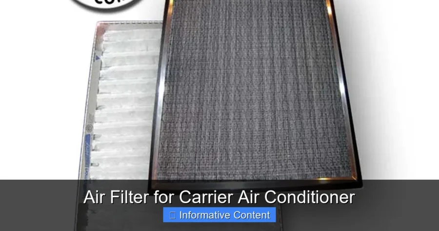 Air Filter for Carrier Air Conditioner