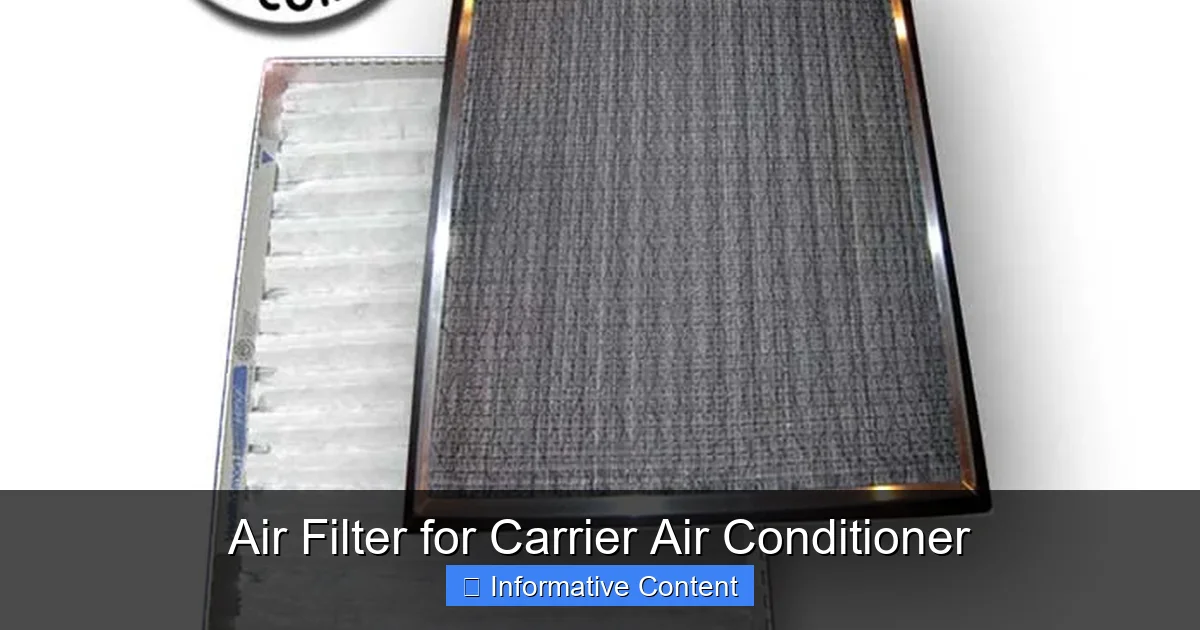Air Filter for Carrier Air Conditioner