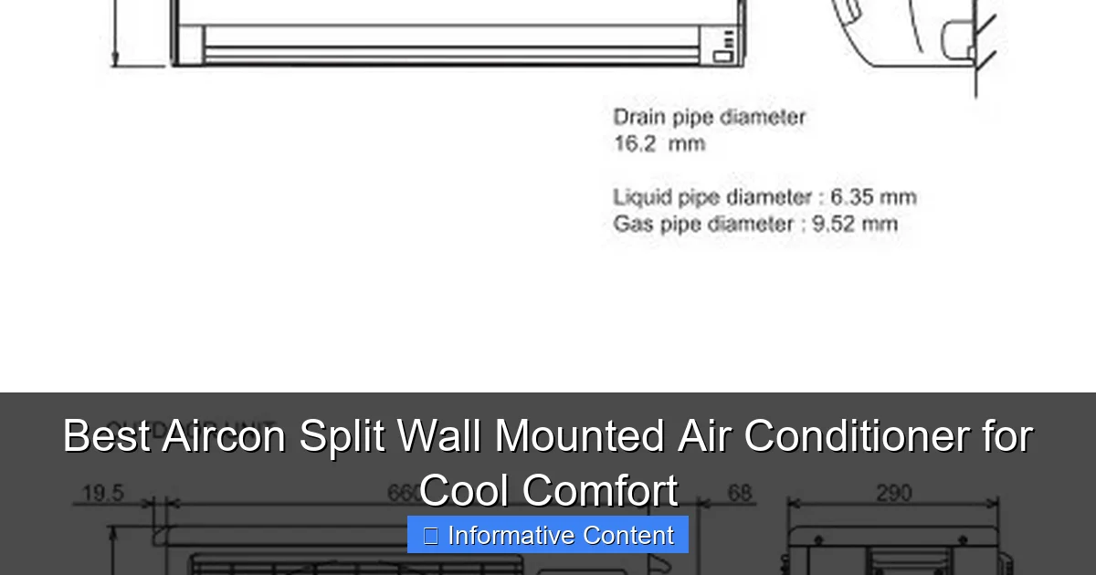 Best Aircon Split Wall Mounted Air Conditioner for Cool Comfort