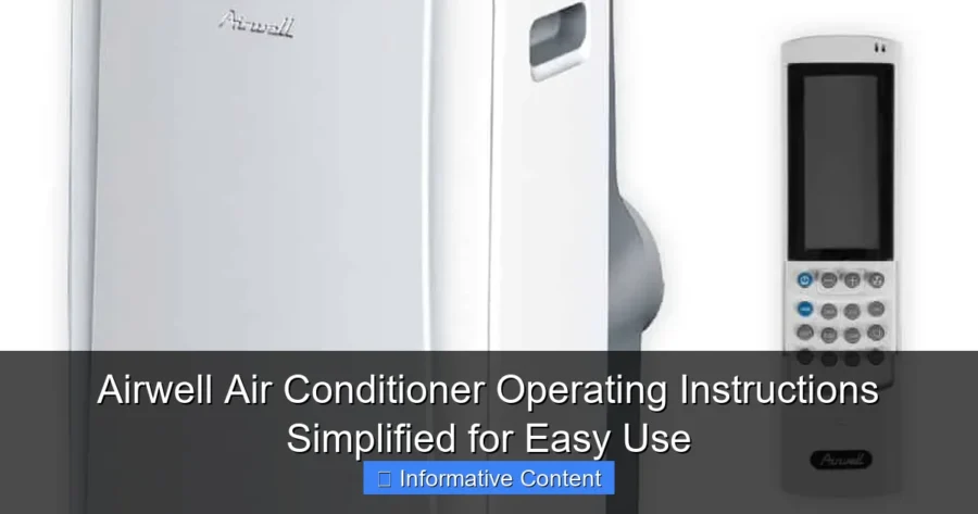 Airwell Air Conditioner Operating Instructions Simplified for Easy Use