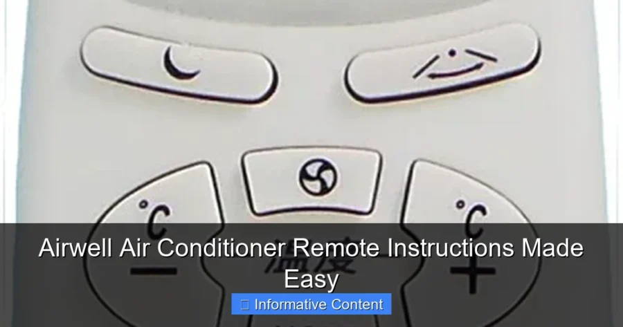 Airwell Air Conditioner Remote Instructions Made Easy
