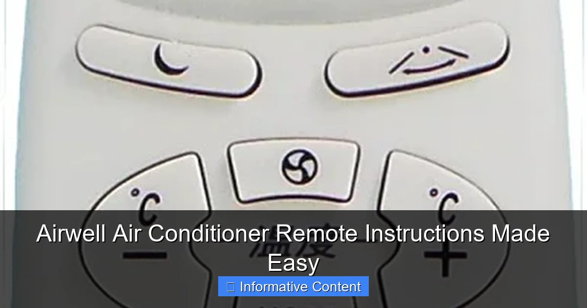 Airwell Air Conditioner Remote Instructions Made Easy