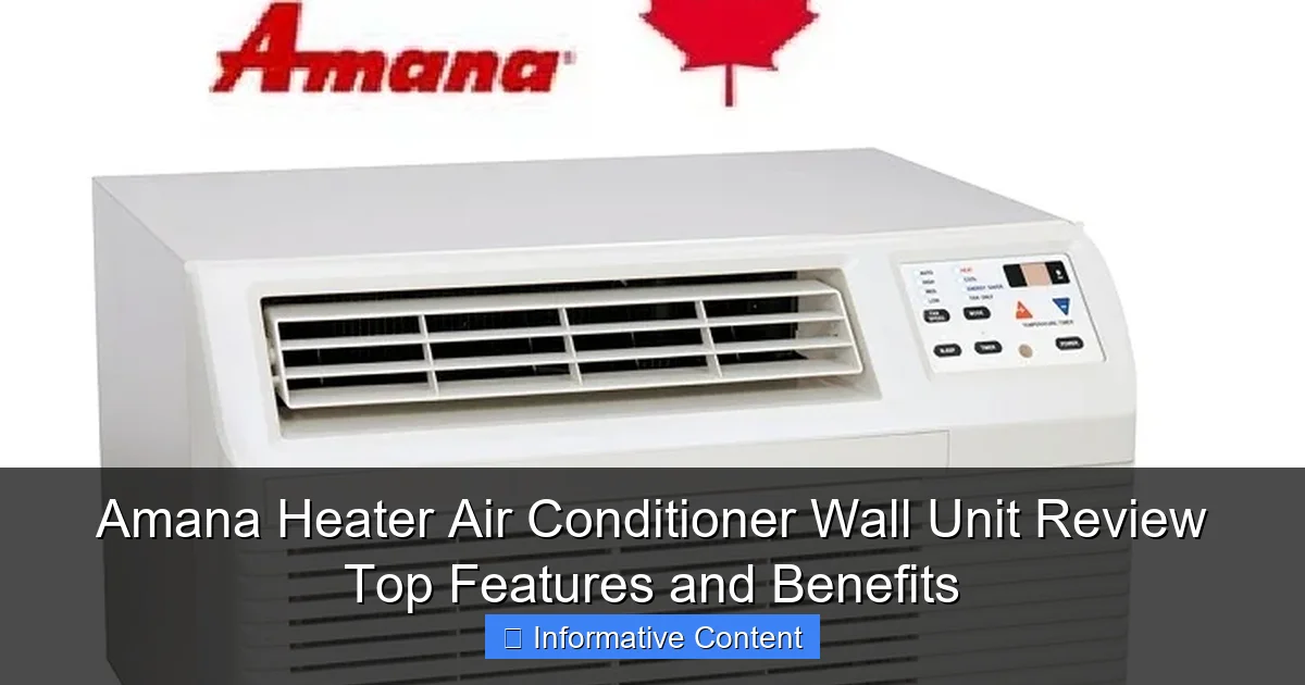 Amana Heater Air Conditioner Wall Unit Review Top Features and Benefits