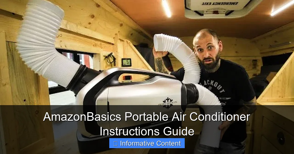 AmazonBasics Portable Air Conditioner Instructions Guide