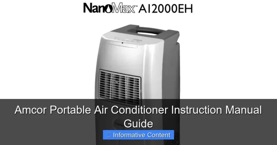 Amcor Portable Air Conditioner Instruction Manual Guide