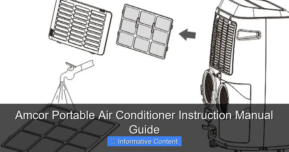 Amcor Portable Air Conditioner Instruction Manual Guide