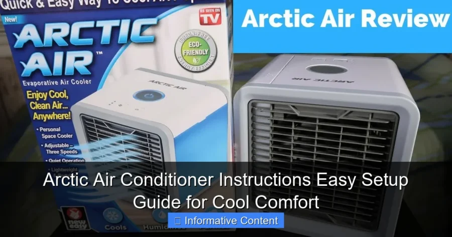 Arctic Air Conditioner Instructions Easy Setup Guide for Cool Comfort